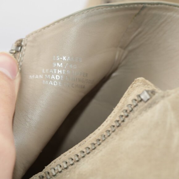 1.STATE Womens Kaleb Boot Size 9 Tan Taupe Suede Wedge Heel Zip Up Bootie - Picture 10 of 13